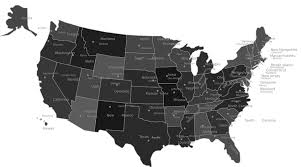 Carte des etatsunis avec les états et de leurs capitales. Etats Unis Road Trip Culinaire Passions Gourmandes