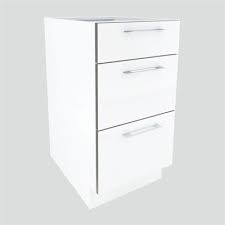Cutler Kitchen Bath White Gloss Cabinet Collection Gwb3dcutler Kitchen Bath White Gloss Three Drawer Base Ca Base Cabinets White Gloss White Gloss Cabinets