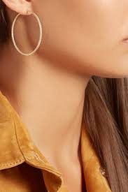 Dore Grandes Creoles En Or 18 Carats Carolina Bucci 18 Carat Carats Hoop Earrings