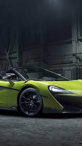 1080x1920 Car Sports Car Green Convertible Car Mclaren 600lt Wallpaper Sports Car Car Mclaren