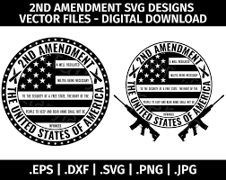 Browse through dazzling designs and styles and explore all the. 2nd Amendment Svg Design Vector Clipart Cut Files For Etsy