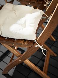 Ikea hallo 24 x 17 back cushion outdoor beige 302.600.82. Kuddarna Chair Cushion Outdoor Beige 36x32 Cm Ikea