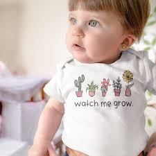 Watch Me Grow Baby , Funny Baby , Plant Bodysuit, Toddler T-shirt, Long  Sleeve, Raglan, Vegan , Cactus Succulent, Onesie®