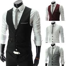 Free Shipping Fashion Men S Suit Vest Casual Vest Slim Fit Luxury Business Dress Waistcoat Vest For Men 3 Butto Mens Outfits Business Suit Vest Mens Suit Vest