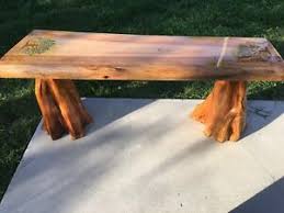 (63.5 cm) materials and techniques. Cypress Wood Handmade Table Bench Console Live Edge Ebay