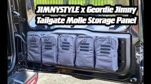 Diy cheap tactical molle truck suv panel. Jimny Tailgate Molle Storage Geordie Jimny