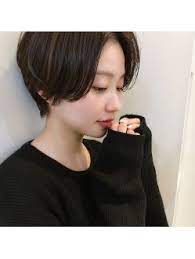 前髪長め 暗髪ショート houle スタイリスト 前田賢太 髪 ショート おしゃれ ヘア 前髪長め