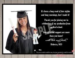 Doctor Medical School Graduation Thank You Card Personalized Printable On Etsy Graduation Thank You Cards Thank You Card Examples Thank You Card Sayings