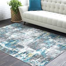 Lovely Teal And Gray Rug Distressed Abstract Teal Grey Area Rug Teal Grey Yellow Rug Area Rugs Persian Area Rugs Teal Area Rug