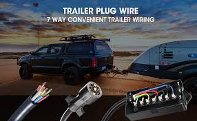 If you have a 13 pin socket fitted to your vehicle, adaptors to plug in so you can use a normal. Amazon Com Bougerv 7 Way Trailer Plug Weatherproof Trailer Wiring Harness 7 Pin Trailer Connector Enclosed Trailer Accessories With Junction Box For Rv Trailers Campers Caravans Food Trucks 8 Feet Long Automotive