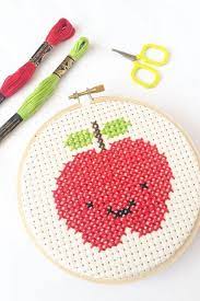 Below are the main pattern categories to help you begin. Free Pattern Kawaii Cross Stitch Apple Cross Stitch Beginner Cross Stitch Patterns Cross Stitch For Kids