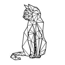 Account Suspended Geometric Cat Geometric Shapes Art Geometric Animals
