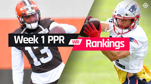 We combine rankings from 100+ experts into consensus rankings. Week 1 Fantasy Football Wide Receiver Ppr Rankings Sporting News