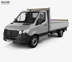 3d Model Of Mercedes Benz Sprinter W907 Single Cab Dropside L2 2019 Benz Sprinter Mercedes Benz Mercedes Benz Trucks