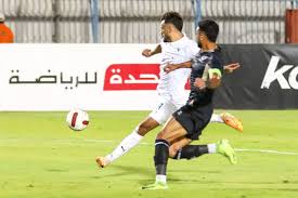 بتروجيت يتقدم على المصري بهدف البدري في الشوط الأول