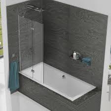 Add a hint of charm with this traditional 4 panel folding screen room divider in your home space. Kudos Inspire 6mm Two Panel In Fold Bath Screen Left Hand
