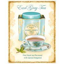 Earl Grey Tea Described Metal Cafe Sign Earl Grey Tea Earl Grey Tea Tin Vintage Tea