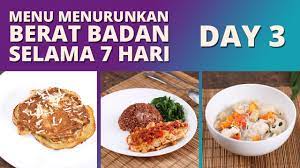 Inspirasi menu diet sehat yang bisa kamu ikuti selama seminggu, mulai dari sarapan, makan siang dan makan malam. Menu Diet Tapi Enak 7 Hari Di Bawah 50 Ribu Untuk Menurunkan Berat Badan Day 3 Youtube