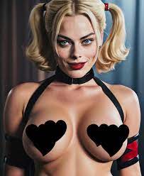 Harley Quinn Margot Robbie Sexy Hot Boobs Wall Art A4 Poster | eBay