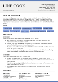 Sections to include in a retired person's resume. Line Cook Resume Sample Writing Tips Resume Genius