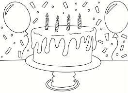 Happy birthday kids fun balloon. Hailey Larson On Twitter Birthday Cake Coloring Page Https T Co Srjyd50tdh