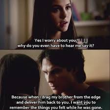 The vampire diaries is the story of elena falling in love with damon. Tvd Scenes Love Elena Damon On We Heart It