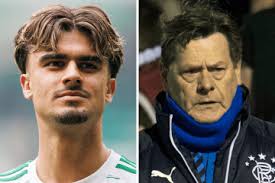 Celtic fan joins Rangers supporters in laying Jimmy Bell tributes at Ibrox  gates in honour of legendary kitman