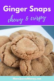 Old Fashioned Ginger Snap Cookie Recipe Crispy Chewy Mom Saves Money Recipe Ginger Snap Cookies Recipe Ginger Snap Cookies Classic Cookies Recipes
