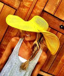 Yellow Floppy Summer Sun Hat Extra Wide Brim By Threebirdnest 48 50 Summer Sun Hat Sun Hats Yellow Hat