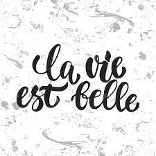 La vie est belle hayatın güzelliğine yönelik evrensel bir bildiri. La Vie Est Belle Handgezeichnete Franzosische Schriftzug Satz Bedeutet Dass Das Leben Ist Schon Auf Dem Weissen Grunge Hintergrund Isoliert Spasspinseltintenaufschrift Fur Grusskarten Oder T Shirt Druck Plakatdesign Lizenzfrei Nutzbare