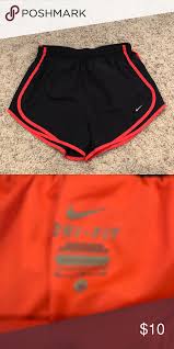 Black And Orange Nike Shorts Nike Dri Fit Shorts Black And Orange Size M Black And Orange Nike Dri Fit Shorts Size M In Great Conditio Nike Dri Fit Shorts Gym Shorts Womens Nike Dri Fit