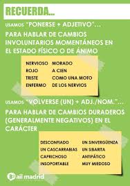 Gramatica De Uso Del Espanol A1 B2 Pdf скачать Posiblemente Los Verbos De Cambio Son Uno De Los Grandes Quebraderos De Cabeza Para Los Estudiantes De Aprender Espanol Vocabulario Espanol Gramatica Espanola