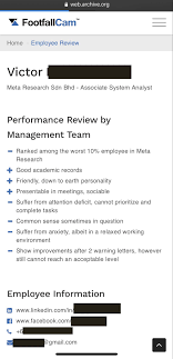 Gan chin wee universiti malaya. Mg On Twitter The Page Was Immediately Deleted By Footfallcam But The Internet Doesn T Forget A Negative Employee Review With Personal Contact Info On The Company Site Would Be A Shame If