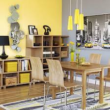 Paris tower dining side chair w/wood legs, set of 2, yellow by mod made (2) $117$850. 25 Cool Grey And Yellow Dining Rooms And Spaces Digsdigs