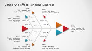 Flat Fishbone Diagram For Powerpoint