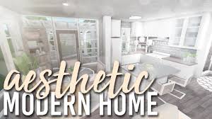 Aesthetic Modern Home 80k Bloxburg Build Alixia Youtube Modern House Modern Family House Tiny House Layout