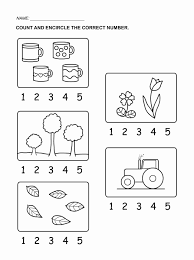 Worksheet For Kindergarten Numbers 1 5 In 2020 Kids Learning Numbers Kindergarten Worksheets Kindergarten Math Worksheets