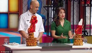 Zumbo's just desserts is an australian baking reality competition television program on the seven network.the program was developed by the creators of my kitchen rules, and is hosted by adriano zumbo and rachel khoo, with gigi falanga as assistant. Rachel Khoo Complained About Lack Of Star Treatment While Filming Zumo S Just Desserts Daily Mail Online