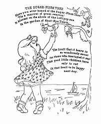 Nursery Rhyme Coloring Page The Sugar Plum Tree Preschool Coloring Pages Coloring Pages Printable Christmas Coloring Pages