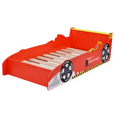 Racing car beds are usually small and designed just for children. Kids Race Car Bed Toddler Bed Boys Child Furniture Bedroom Red Wooden Walmart Com Walmart Com