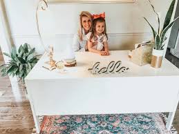 The lamp and desk calendar were both found on clearance at target, the orange and green boxes were purchased (on sale) at the container store, and the other accessories & furniture were gathered from around my house. Small Home Office Decorating Ideas On A Budget Family Focus Blog