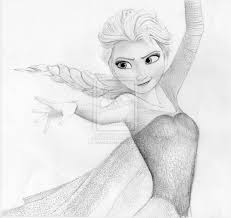 My Own 10 Year Old Daughter Drew With Only Pens And Pencils Elsa Drawing Disney Drawings Disney Princess Drawings