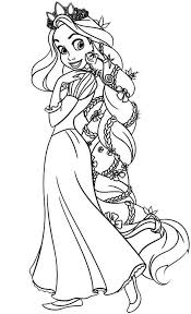 Rapunzel Amazing Hair Of Rapunzel Coloring Page Amazing Hair Of Rapunzel Colori Tangled Coloring Pages Rapunzel Coloring Pages Disney Princess Coloring Pages