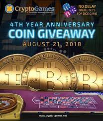 Crypto Games Net 4th Year Anniversary Tomorrow August 21 Join Us On Chat For Giveaways Check Our Social Media 4 Year Anniversary Gambling Sites Slots Games