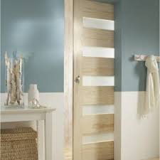 Porte Coulissante Pin Plaquee Pin Mexico H 204 X L 73 Cm Leroy Merlin Portes Vitrees Interieures Porte Coulissante Porte Galandage