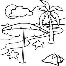 Beach Vacation A Lovely Beach On Tropical Island Coloring Page Beach Coloring Pages Fruit Coloring Pages Coloring Pages