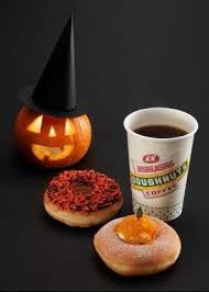 These hand painted repurposed cups would make an extraordinary gift for a. Halloween Donuts And Coffee Japan Today