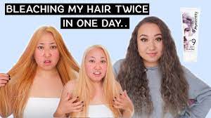 Check spelling or type a new query. I Bleached My Hair Twice In One Day Dying My Hair At Home Youtube