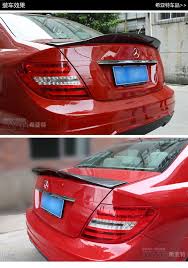 Fit For Mercedes Benz C W204 C180 C200 C260 C300 Renntech Modified Carbon Fiber Rear Wing Rear Spoiler Wing Mercedes Benz Benz C Benz