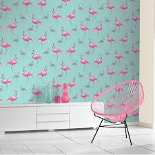 Arthouse Birds Of Paradise Vinyl Wallpaper Arthouse Queen Flamingo Wallpaper Pink Teal 674701 Girls Bedroom Wallpaper Teal Wallpaper Bedroom Flamingo Wallpaper Bedroom